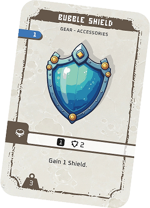 Shield with gear, armor, guard, accessories
